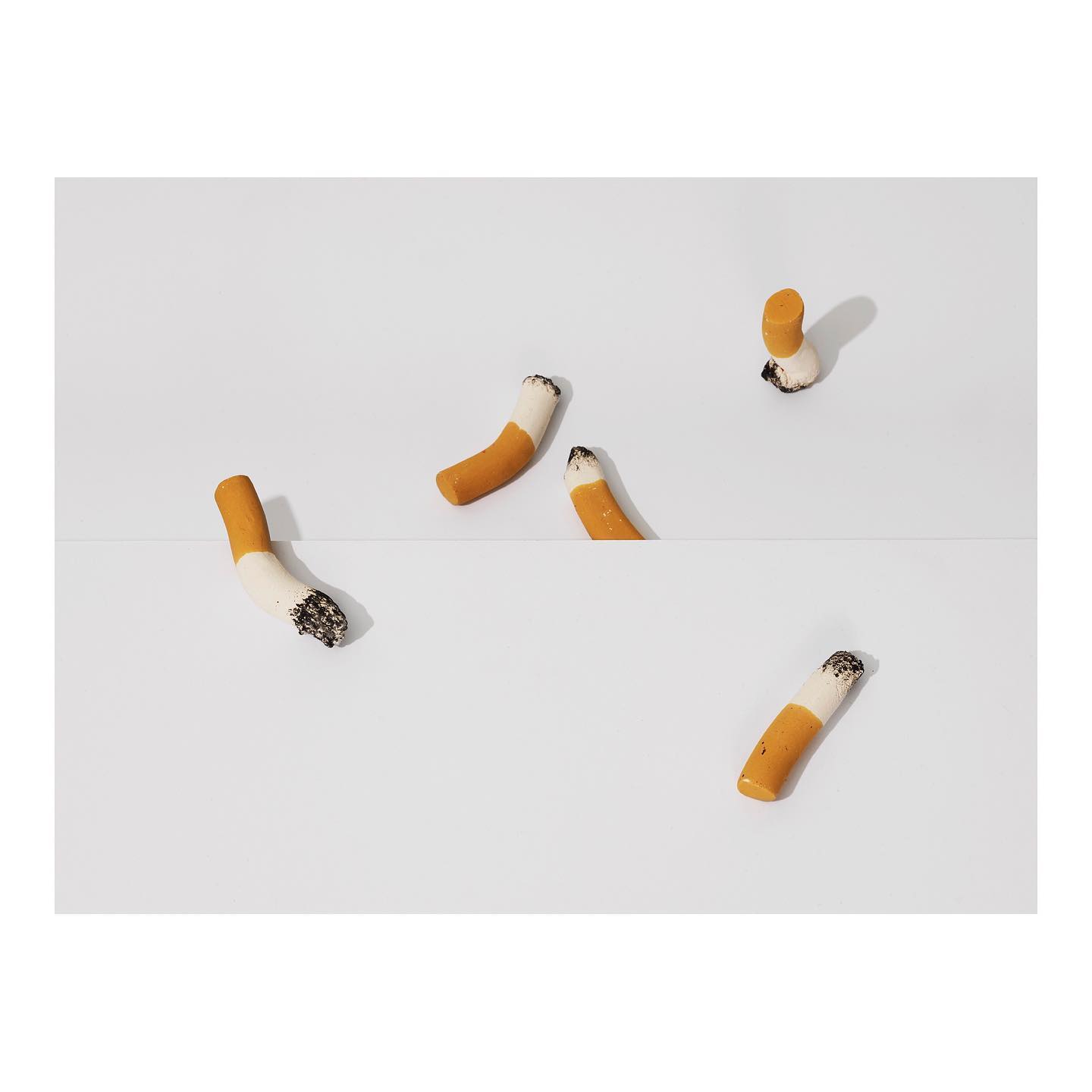 Freeway scraps — cigarette butts