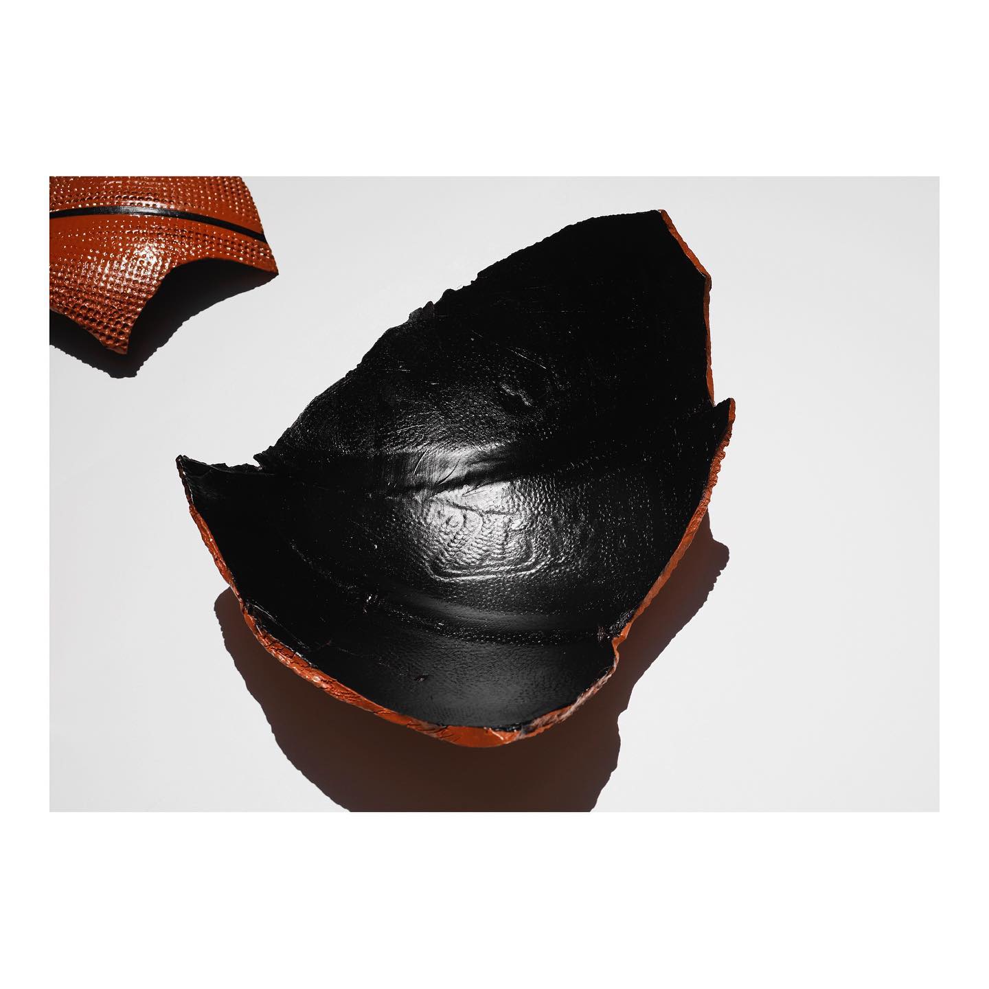 Exploded basketball — interior